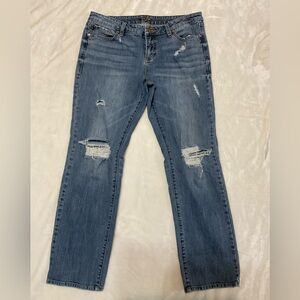 Dear John Women's Distressed Blue Straight Leg  Jeans Size 31